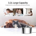 thumbnail image 2 of 3.2L Pet Water Fountain for Cats & Dogs - Quiet Stainless Steel Design, 2 of 5