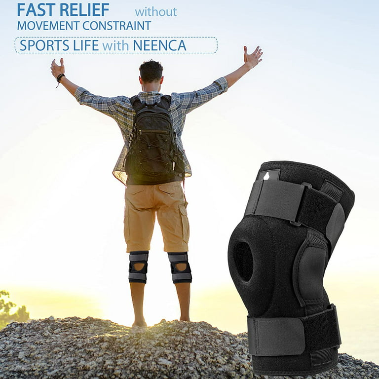  NEENCA Professional Knee Brace for Knee Pain, Adjustable Hinged  Knee Support with Removable Side Stabilizers, Strong Stability for Joint  Pain Relief, Arthritis, Meniscus Tear, ACL, PCL, Runner, Sports : Health 
