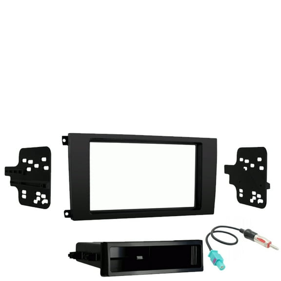 Porsche Cayenne (957) 2008-2010 Single Double DIN Stereo Radio Install Dash Kit