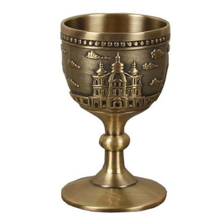 

Panda Superstore PF-HOM13217761-DORIS00012-RP 1.7 oz Small Cup Chinese Style Bronze White Wine Goblet Wedding Wine Glass