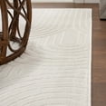 thumbnail image 4 of JONATHAN Y SANDSTONE 2 x 8 Runner Rug, Ariana Art Deco Striped Arches Two-Tone - White/Cream, SND100B-28, 4 of 7