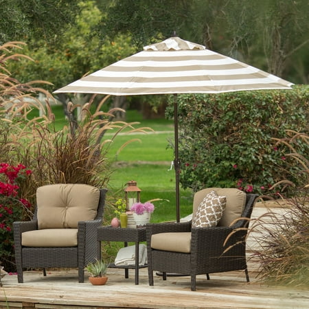 Walmart Coral Coast 9 Ft Olefin Fashion Patio Umbrella With Crank And Tilt From Walmart Daily Mail