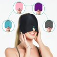 thumbnail image 3 of Gel Hot Cold Therapy Headache Migraine Relief Cap Black, 3 of 4