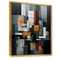 thumbnail image 2 of Designart "Vector Of Onyx Opulence I" Abstract Shapes Floater Framed Wall Art Living Room, 2 of 5