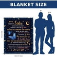 thumbnail image 4 of Sisters Gifts from Sister, Sister Birthday Gifts Blanket, Gifts for Women Sister from Sister Brother, Sister Gifts Blanket 40"x 50", Sisters Birthday Graduation Gifts Ideas for Women, 4 of 6