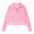 thumbnail image 4 of Godom Girls Sweatshirts Half Zip Pullover Long Sleeve with Pocket and Thumb Hole Casual Fashion Fall Winter Clothes, 4 of 6