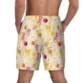 thumbnail image 3 of Kdxio Rabbit And Balloon Print Men's Swim Trunks with Compression Liner 7 Inch Inseam Quick Dry Swim Shorts, 3 of 7