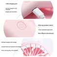 thumbnail image 4 of Cre-Heaven Mini Portable USB Rechargeable Handheld Fans, Travel Fan with Mobile Phone Holder, Suitable for Camping, Window Shopping, Outdoor Sports, 4 of 8