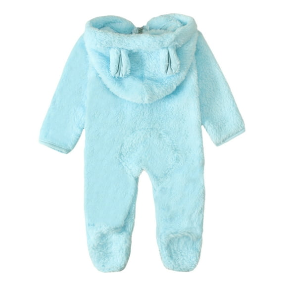 LULULION Baby Sweater Romper Sky-blue Cotton 1 PCS for Warmth During Winter