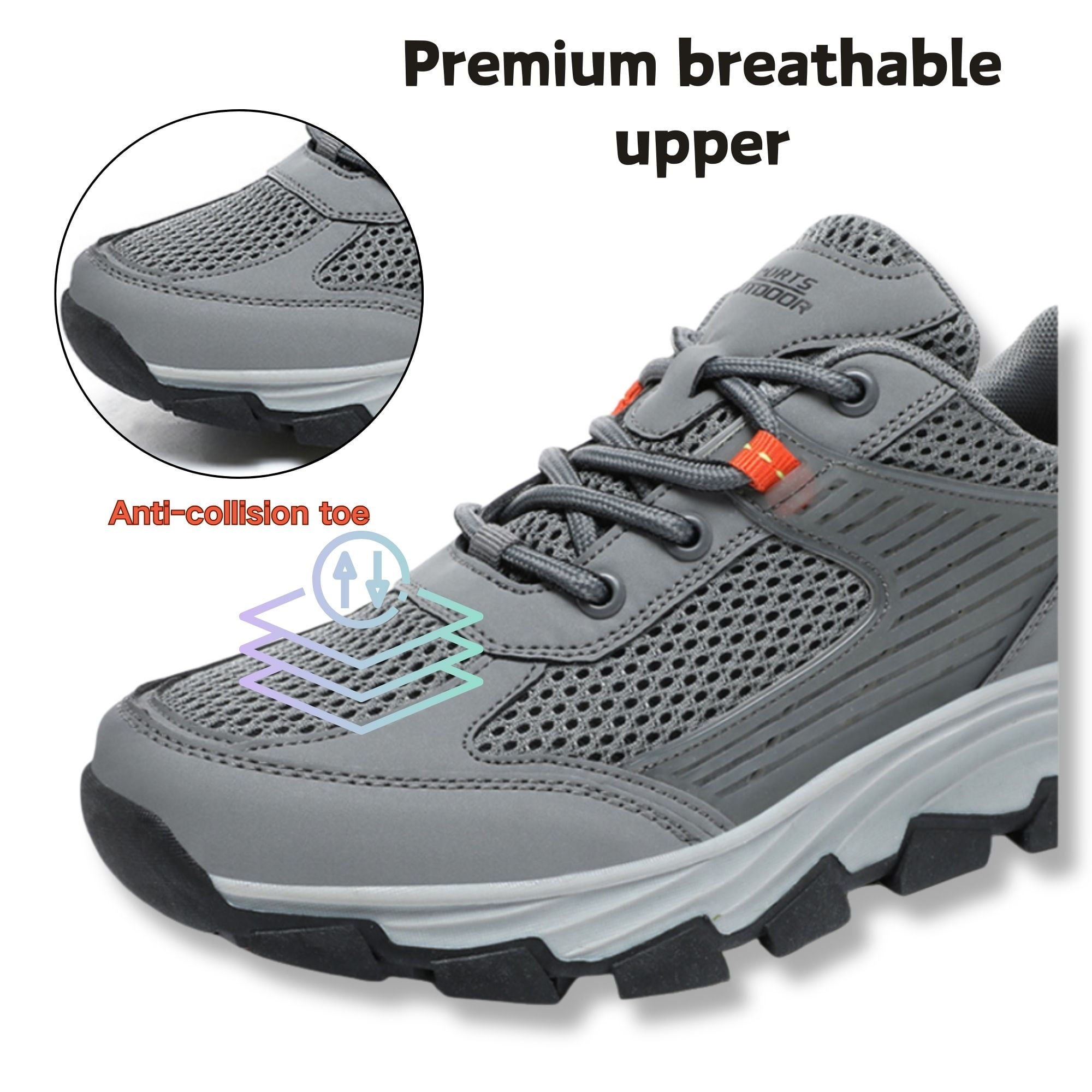 PPCHVOMEY Women's Hiking Sneakers Breathable Lightweight Walking Shoes Orthopedic Support Arch Comfort Trail Running Gym Workout Shoes