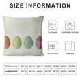 thumbnail image 5 of Wuche  Easter Bunny Egg Lumbar Throw Pillow Cover, Rabbit Spring Cushion Case Decoration for Sofa Couch, 5 of 5