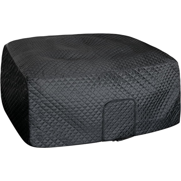 72''x27'' Square Insulated Inflatable Hot Tub Thermal Cover, Energy Efficient Hot Tub Cover with Zipper Door, Inflatable Hot Tub Full Coverage for Keeping Warm Extra Insulation and Dustproof