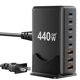 thumbnail image 1 of Cargador Menlonigt 440W Hub GaN III de 8 puertos USB-C, 1 of 7