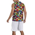 thumbnail image 5 of Gaeub Easter Eggs2 Men's Mesh Basketball Jersey, Quick-Drying Sleeveless Top S-4XL, Loose Muscle Tank Top -X-Large, 5 of 9