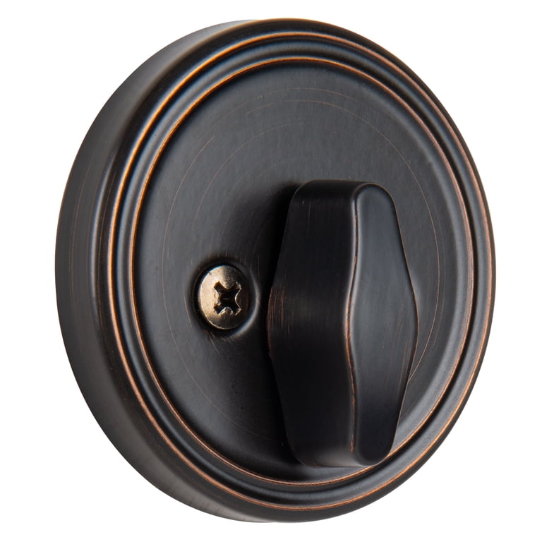 Brinks Keyed Entry Doorknob & Deadbolt Twin Pack, Bronze photo 4