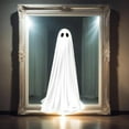 thumbnail image 6 of Hvmvliv Halloween Ghosts Window Clings 35in Halloween Mirror Ghost Stickers Horror Decoration Glass Stickers Party Ghost Stickers Suitable for Indoor Outdoor Halloween Decoration White, 6 of 6