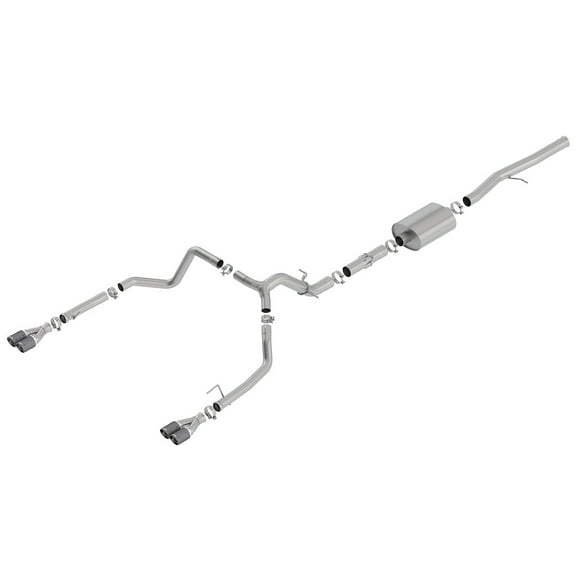 Borla 140776CF Cat-Back Single Quad Split Rear Exit Exhaust System Kit