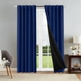 thumbnail image 1 of Blackout Curtains - Thermal Insulated, Rod Pocket, 83x52 Inches, 1 of 6