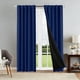 thumbnail image 1 of Blackout Curtains for Bedroom Living Room, Thermal Insulated Room Darkening Curtains, Black Liner Drapes with Back Tab Rod Pocket, Full Blackout Window Curtains, Noise Reducing Energy Saving Curtains, 1 of 7