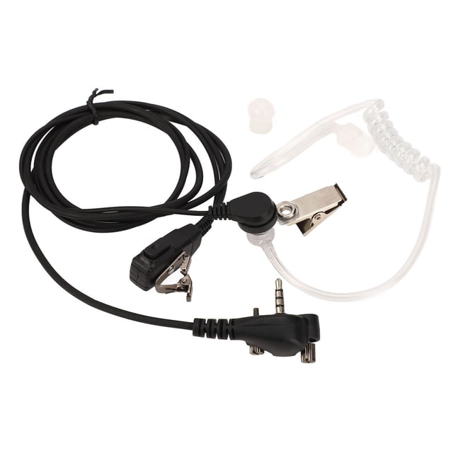 Auriculares de tubo acústico, auriculares de tubo acústico de aire portátiles con reducción de radiación transparente para Motorola Walkie Talkie, 1 Uds.