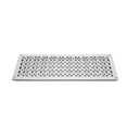 thumbnail image 3 of Air Return Grill  6"X24" With Holes and Screws,Faceplate Size 8"x 26-1/2", Decorative HVAC Duct Cover, Cast Iron Powder Coated Repaintable Vent for Walls,Ceilings, Floors – Tudor Mushroom Design VR100, 3 of 7