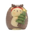 thumbnail image 2 of TISHITA Christmas Decoration Figurines Cute Miniatures Ornaments Xmas Gift Decorative Animal Figurines for Desk Party New Year Office Hedgehog, 2 of 8