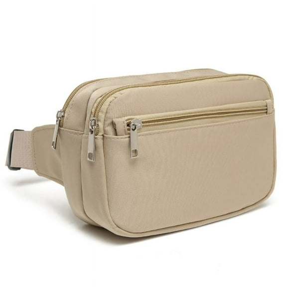 Stylish and Practical Canvas Waist Pack Crossbody Bag Sling Chest Purse for Outdoor Activities and Traveling