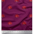 thumbnail image 2 of Soimoi Cotton Cambric Fabric Artistic Floral Printed Fabric 1 Yard 42 Inch Wide, 2 of 3