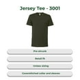 thumbnail image 3 of BELLA + CANVAS Men’s Jersey Tee, 100 Cotton, Short Sleeve Crew T-Shirt, Dark Olive, Sizes S-4XL, 3 of 4