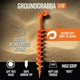 thumbnail image 7 of GROUNDGRABBA Lite Orange Tent Stakes 6 Pack, 7 of 7