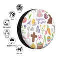 thumbnail image 5 of Balery Happy Easter1tire Cover Waterproof Dust-Proof, Universal Spare Wheel Tire Cover For Trailer, Rv, Suv Truck And Vehicle Camper Accessories-17 Inch, 5 of 9