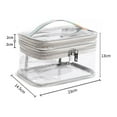 thumbnail image 2 of FENGGUIQU 1Pc Lightweight Silver Makeup Storage Bag Travel Cosmetic Organizer with Handle, 2 of 8