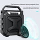 thumbnail image 5 of Altavoz Bluetooth, audio Bluetooth inalámbrico inteligente 5.0, pequeño altavoz Bluetooth para exteriores, portátil, de alta resistencia, radio, minialtavoz inalámbrico portátil, sonido para el hogar,, 5 of 9