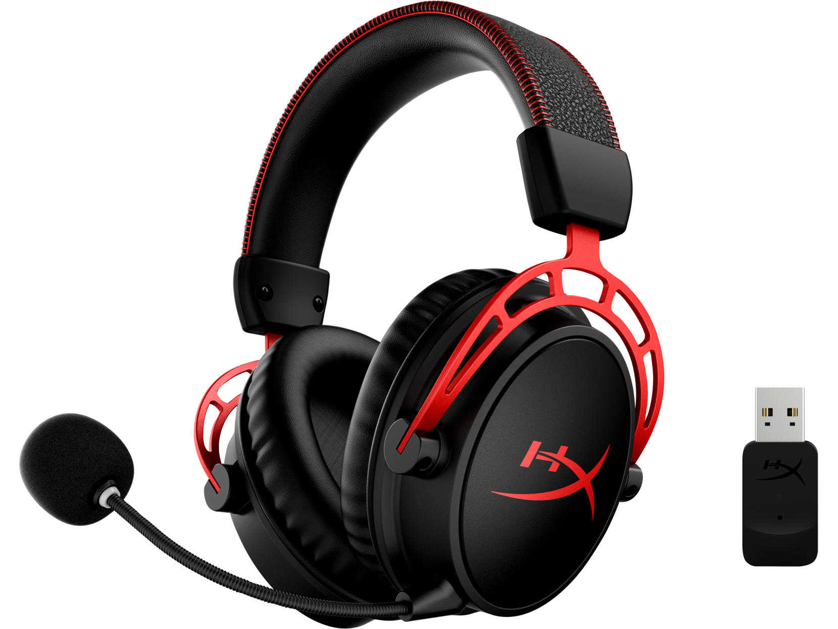 HyperX Cloud Alpha Wireless Over-Ear Gaming Headset, Red - image 3 of 7
