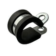 thumbnail image 3 of 10PCS Rubber Lined P Clamp Cable Mount Hose Pipe Clamp Stainless Steel, 3 of 6