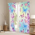 thumbnail image 3 of Feelyou Butterfly Black Out Curtains, Rainbow Galaxy Curtains Pack of 2 (42x63 Each), 3 of 6