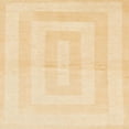 thumbnail image 1 of Ahgly Company Machine Washable Indoor Square Abstract Sun Yellow Area Rugs, 6' Square, 1 of 7