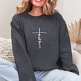 thumbnail image 2 of Christian Embroidery Faith Cross Inspirational Sweatshirt for Men and Women, 2 of 6