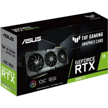 ASUS - TUF-RTX3060TI 8GB GDDR6 PCI Express 4.0 Graphics Card