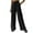Black, variant on CONFREE Womens Dress Pants Wide Leg Plus Size Suit Pants for Women Elastic Waist Solid Color Lightweight Fall Business Trousers
