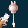 thumbnail image 1 of Luz de noche LED, lámpara de noche para niños, decoración de habitación de bebé, lámpara USB bonita (conejo), 1 of 5