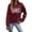 Wine, variant on Arlun Womens Dance Sweatshirts Long Sleeve Crewneck Grandma Letter Print Sweatshirt Dancer Gifts Soft Comfortable Casual Graphic Dance Mom Pullover Tops Red XL