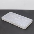 thumbnail image 6 of Marble Print Bathroom Vanity Tray Perfume Cosmetic Holders Serving Trays Drinks Pear White, 6 of 8