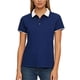 thumbnail image 5 of Negocios Casual Tops de Manga Corta de las Mujeres Collar de Solapa Botón-Abajo Camisa, Suave Blusa Transpirable para la Oficina Y el Uso Diario, 5 of 6