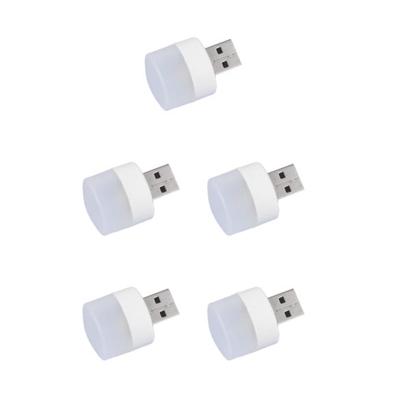 Cateissary Lámpara de enchufe USB 3000K Dispositivo de iluminación Banco de energía Carga móvil Protección ocular Lámparas de libro Luz de lectura Type8 NO8