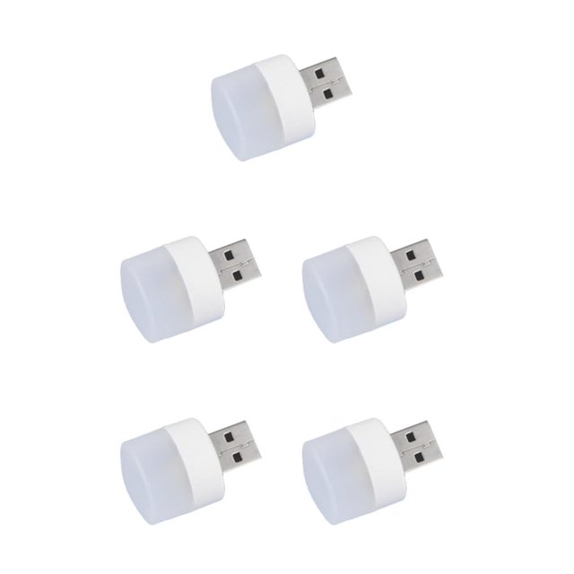 Cateissary Lámpara de enchufe USB 3000K Dispositivo de iluminación Banco de energía Carga móvil Protección ocular Lámparas de libro Luz de lectura Type8 NO8