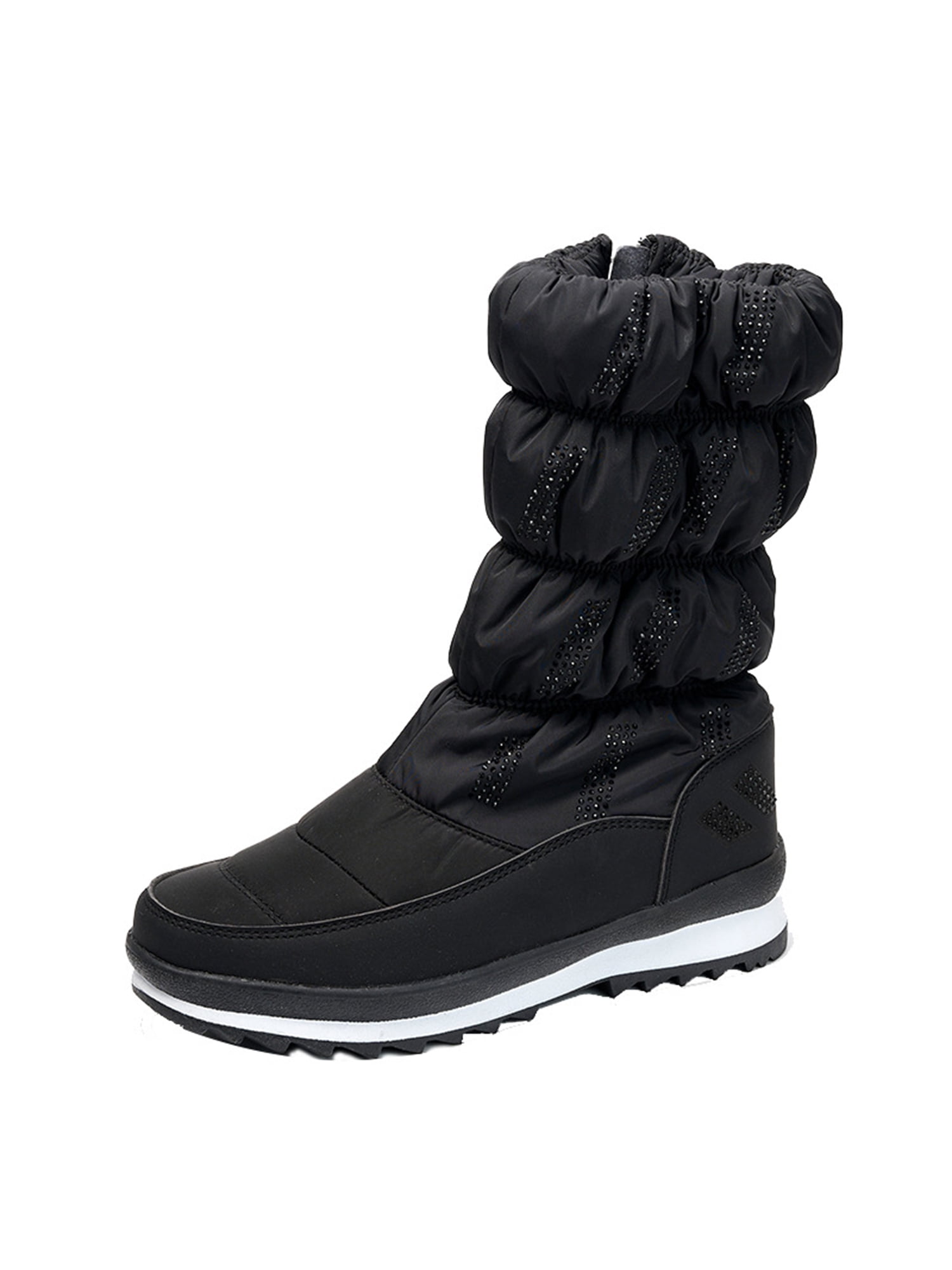 Zodanni Women Soft Zipper Winter Boot Walking Platform Boots ...