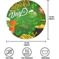 thumbnail image 4 of GZHJMY Saint Patrick's Theme Round Placemats Durable Non-Slip Heat and Stain Resistant Placemat for Kitchen Table Decoration Outdoor BBQ Activities(4PCS) Table Mat, 4 of 7