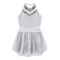 thumbnail image 3 of YiZYiF Girls Ballet Dance Leotard Dress Sequined Costume for Jazz Tap Dance, 3 of 5