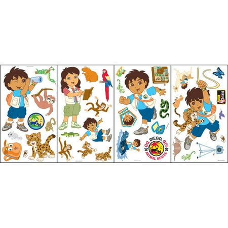 Blue Mountain Wallcoverings Nickelodeon Go Diego Go! Room Self Stick Room Appliqu